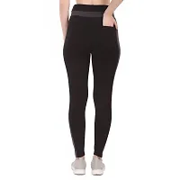 STYLESO Women's Solid Slim High Waisted Yoga Pants with Pockets (2XL, Black)-thumb1