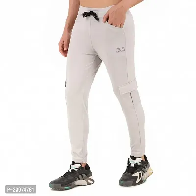 STYLESO Men's Regular Fit Trackpants (White - 3XL)-thumb5