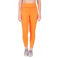 STYLESO Stretchable Workout Jegging. (3XL, Orange)-thumb2