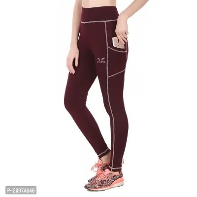 STYLESO Yoga Pants for Women High Waisted Stretchable Workout Jeggings with Pockets.-thumb3