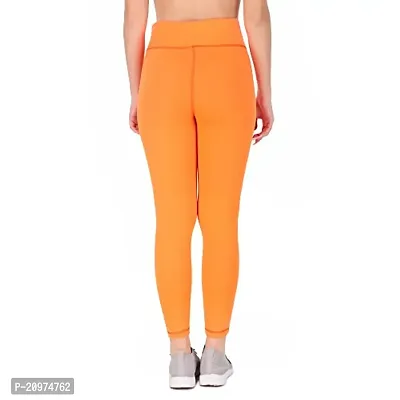 STYLESO Stretchable Workout Jegging. (3XL, Orange)-thumb2
