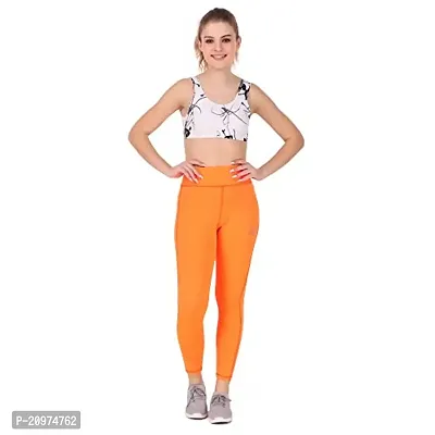 STYLESO Stretchable Workout Jegging. (3XL, Orange)-thumb0