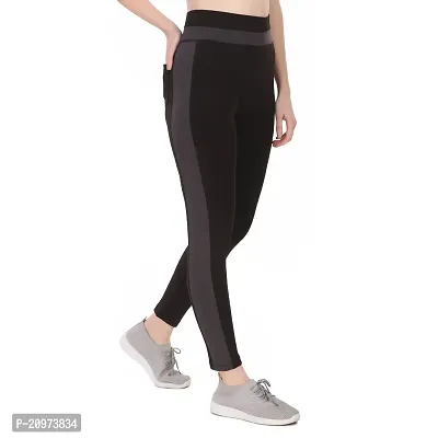 STYLESO Women's Solid Slim High Waisted Yoga Pants with Pockets (2XL, Black)-thumb3