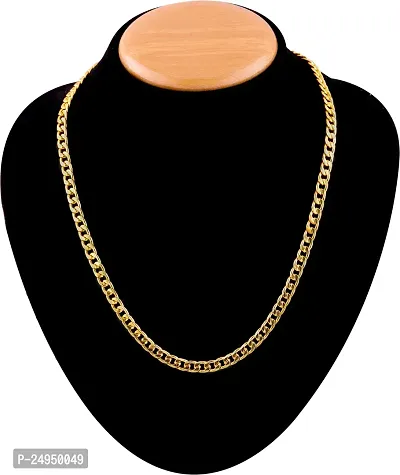 Alluring Golden Alloy Chain For Men-thumb0