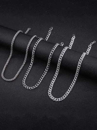 Alluring Brass Chain For Men Pack Of 3