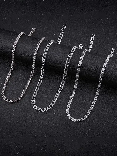 Alluring Brass Chain For Men Pack Of 3