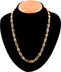 Alluring Golden Alloy Chain For Men-thumb2