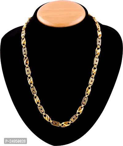 Alluring Golden Alloy Chain For Men-thumb3