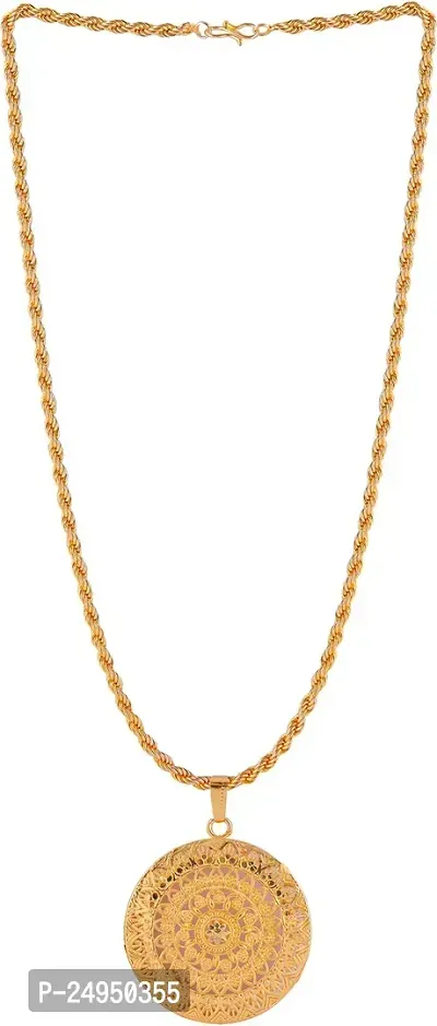 Alluring Golden Alloy Chain For Men