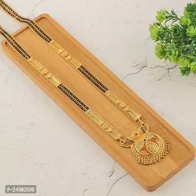 Stylish Brass Golden Mangalsutra For Women