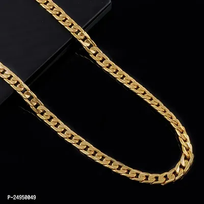 Alluring Golden Alloy Chain For Men-thumb2