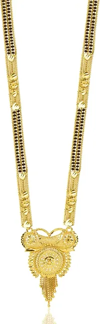 Stylish Brass Multicoloured Mangalsutra For Women-thumb1