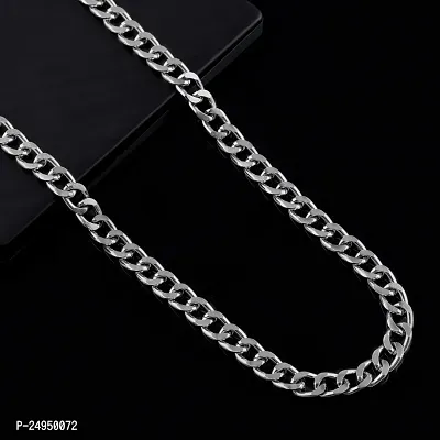 Alluring Silver Alloy Chain For Men Pack Of 2-thumb4