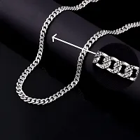 Alluring Silver Alloy Chain For Men Pack Of 3-thumb3