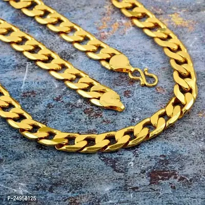 Alluring Golden Brass Chain For Men-thumb3