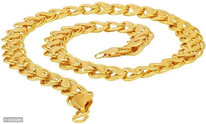 Alluring Golden Brass Chain For Men-thumb0