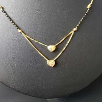 Stylish Brass Golden Mangalsutra For Women-thumb1