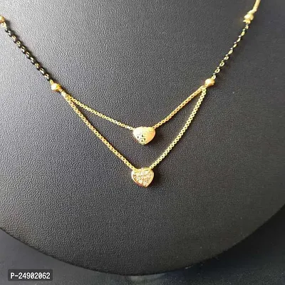 Stylish Brass Golden Mangalsutra For Women-thumb2