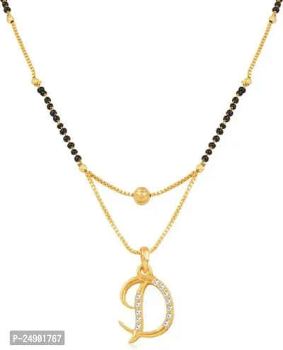 Stylish Alloy Golden Mangalsutra For Women-thumb0