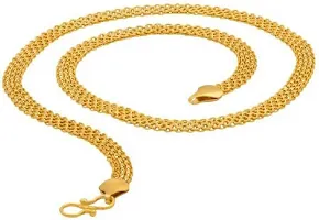 Alluring Golden Alloy Chain For Men Pack Of 2-thumb1