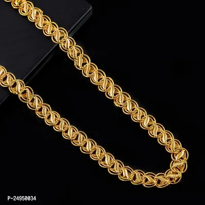 Alluring Golden Alloy Chain For Men-thumb2