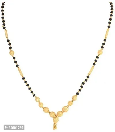 Stylish Brass Golden Mangalsutra For Women-thumb0