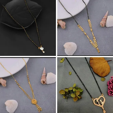 Stylish Brass Mangalsutra For Women Pack Of 4