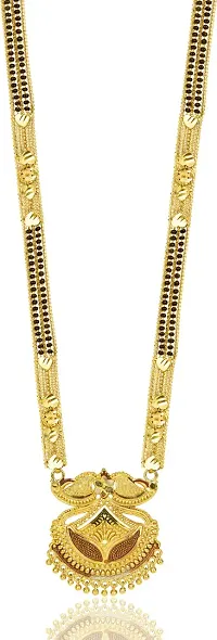 Stylish Brass Multicoloured Mangalsutra For Women-thumb1