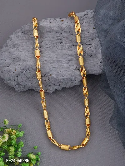 Alluring Golden Brass Chain For Men-thumb3