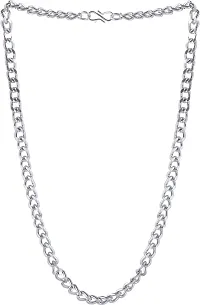 Alluring Silver Alloy Chain For Men Pack Of 3-thumb2