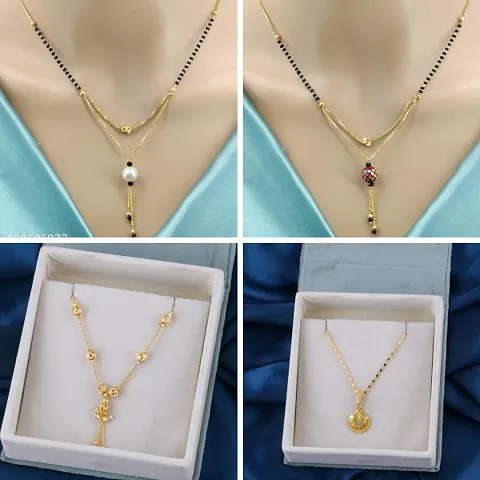 Stylish Brass Mangalsutra For Women Pack Of 4