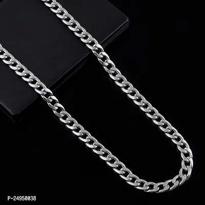 Alluring Silver Alloy Chain For Men-thumb2