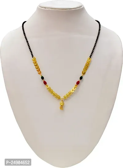 Stylish Brass Black Mangalsutra For Women-thumb0