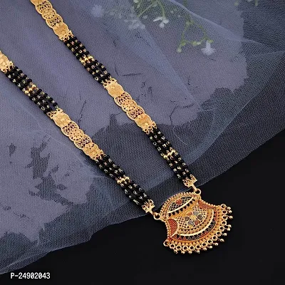 Stylish Brass Golden Mangalsutra For Women