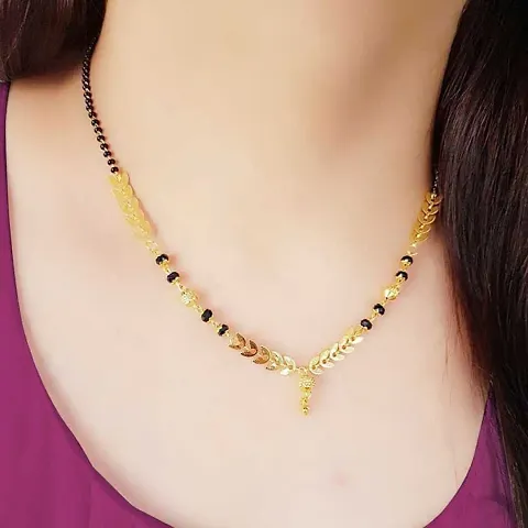 Stylish Golden Gold-plated Alloy Mangalsutras