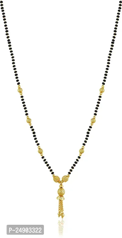 Stylish Brass Golden Mangalsutra For Women Pack Of 4-thumb2