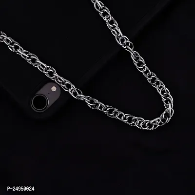 Alluring Silver Alloy Chain For Men Pack Of 2-thumb3