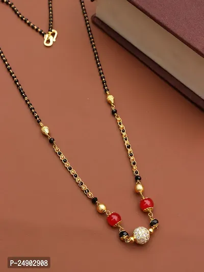 Stylish Brass Multicoloured Mangalsutra For Women