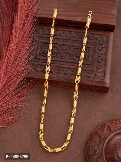 Alluring Golden Brass Chain For Men-thumb0