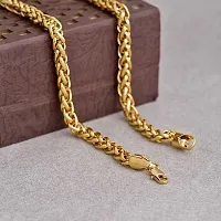 Alluring Golden Alloy Chain For Men Pack Of 2-thumb2