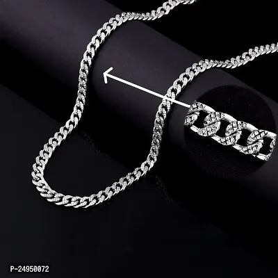 Alluring Silver Alloy Chain For Men Pack Of 2-thumb5