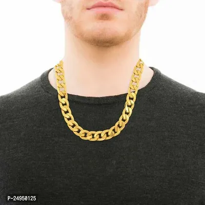 Alluring Golden Brass Chain For Men-thumb4