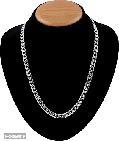 Alluring Silver Alloy Chain For Men-thumb0