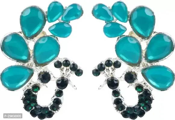 DEGHLAM Eid SpecialRamadan Special Alloy Green Earrings stone Alloy Drops  Danglers