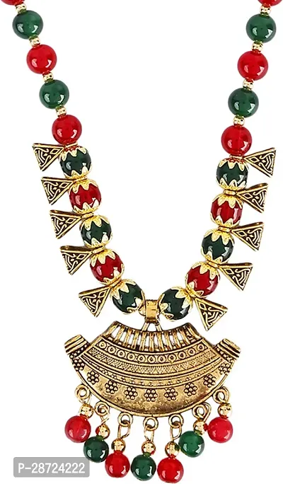 Alloy Gold plated Red   Green Jewellery Set   Pack of 3-thumb4