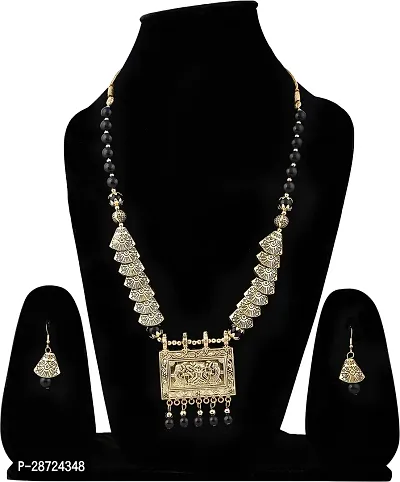 Alloy Gold plated Black Jewellery Set   Pack of 3-thumb2