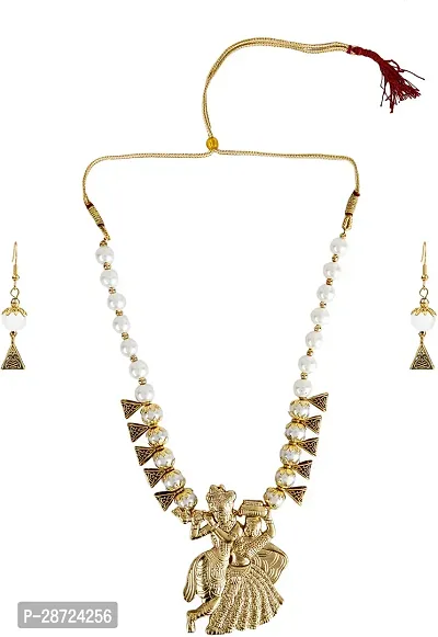 Alloy Gold plated Beige Jewellery Set   Pack of 3-thumb3