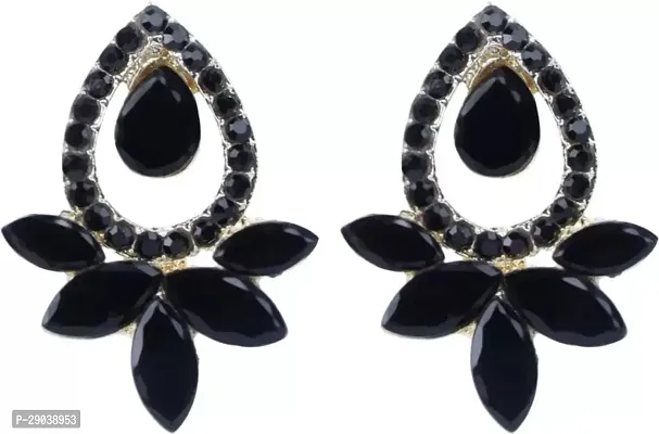 DEGHLAM Eid SpecialRamadan Special Alloy Black Earrings stone Alloy Drops  Danglers