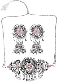 Zinc Silver Pink Jewellery Set   Pack of 3-thumb4