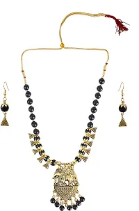 Alloy Gold plated Black Jewellery Set   Pack of 3-thumb2